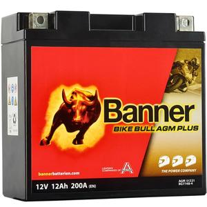 AGM-akku Banner Bike Bull AGM PLUS AGM PLUS 512 21 / BGT14B-4 - GT14B-4