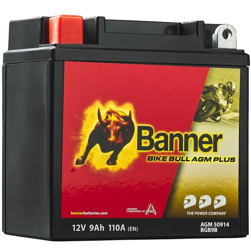 AGM-akku Banner Bike Bull AGM PLUS AGM PLUS 509 14 / BGB9B - GB9B