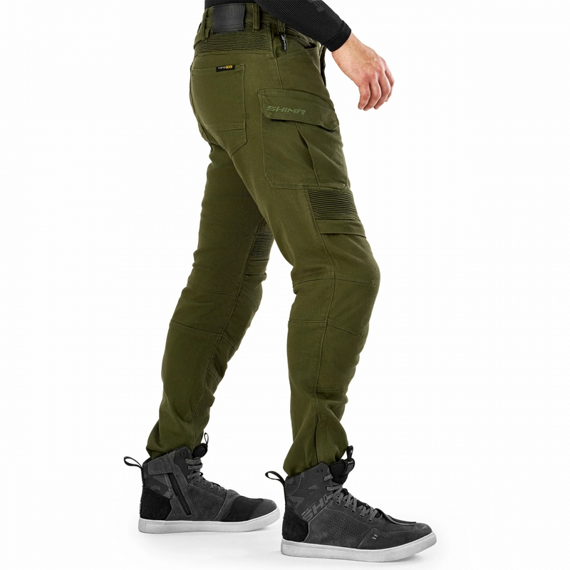 Shima Giro 3.0 Extended Moottoripyöräilyhousut khaki värissä