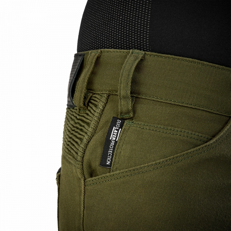 Shima Giro 3.0 Extended Moottoripyöräilyhousut khaki värissä