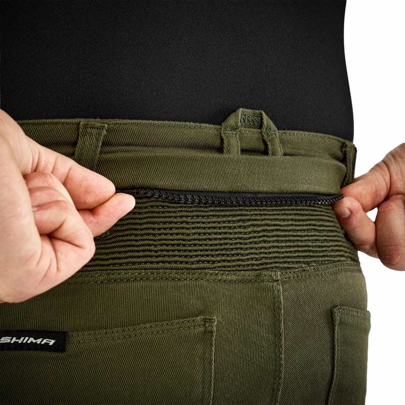 Shima Giro 3.0 Extended Moottoripyöräilyhousut khaki värissä