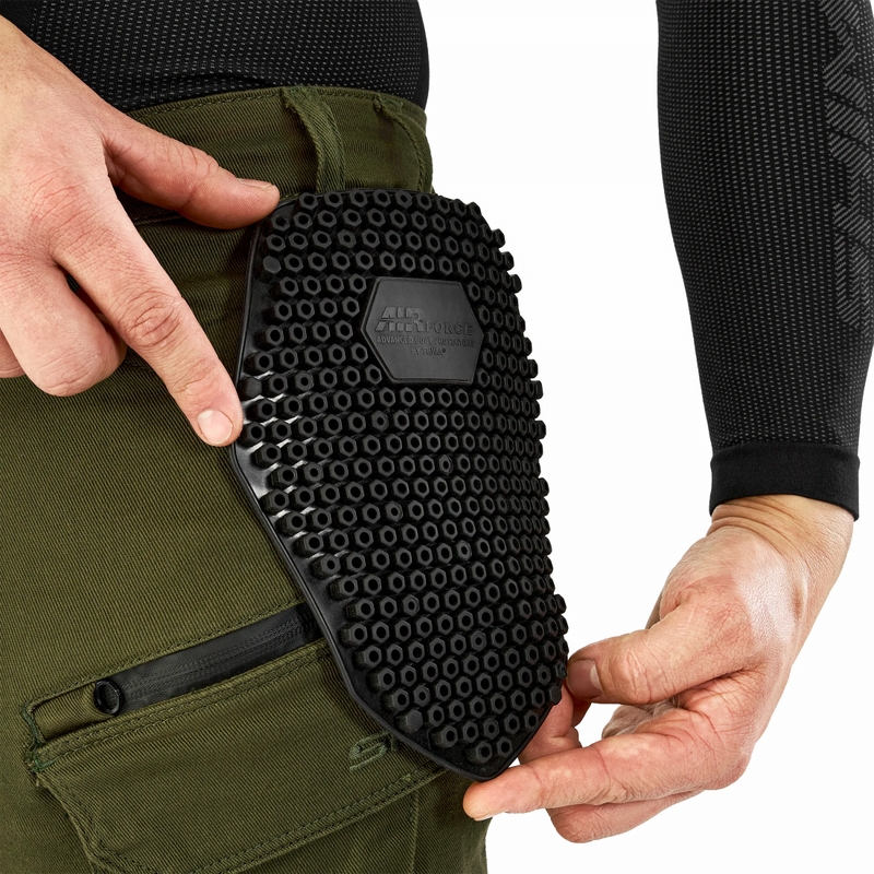 Shima Giro 3.0 Extended Moottoripyöräilyhousut khaki värissä