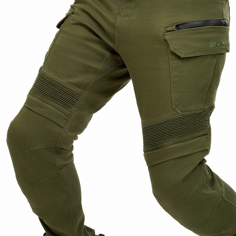 Shima Giro 3.0 Extended Moottoripyöräilyhousut khaki värissä