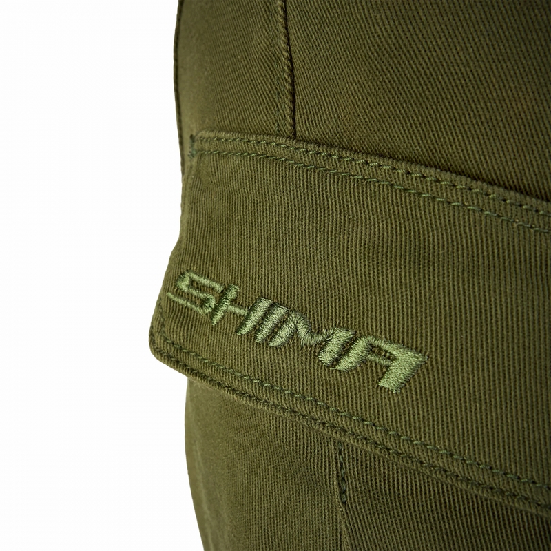 Shima Giro 3.0 Extended Moottoripyöräilyhousut khaki värissä