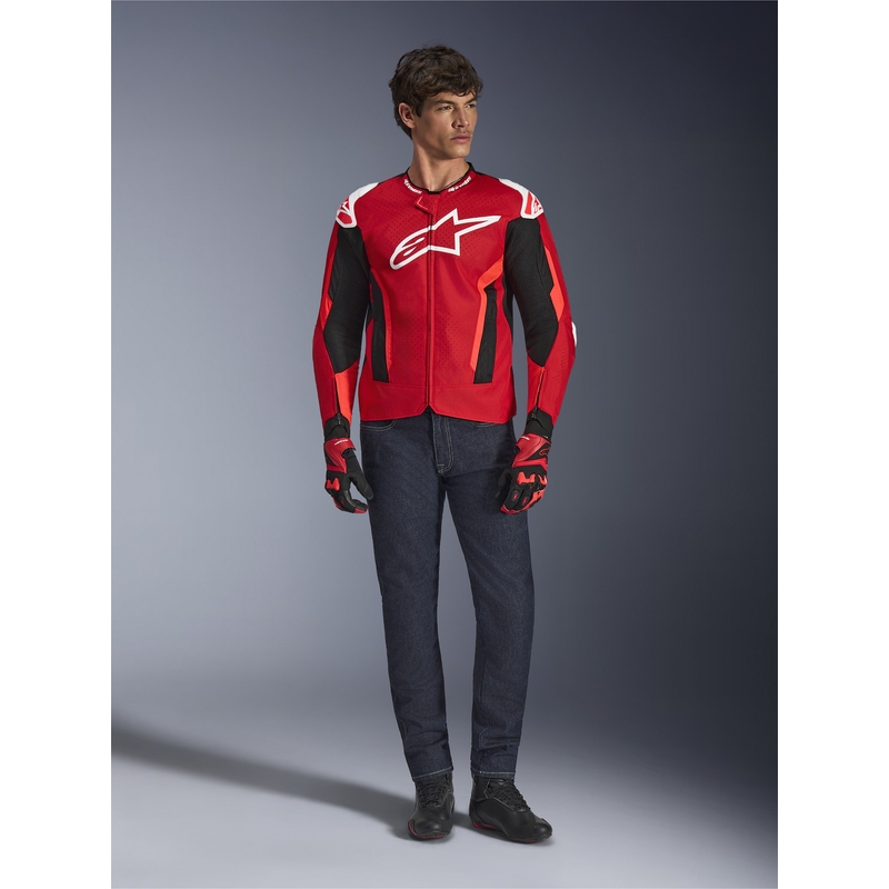 Alpinestars T-GP Air moottoripyörätakki punainen-fluo punainen-valkoinen-musta