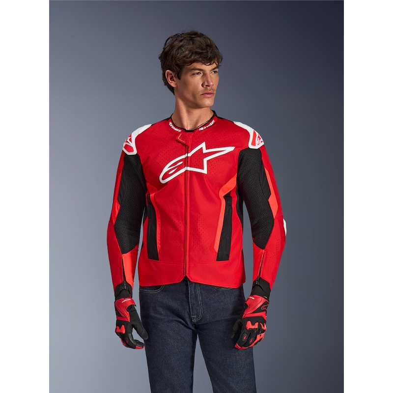 Alpinestars T-GP Air moottoripyörätakki punainen-fluo punainen-valkoinen-musta