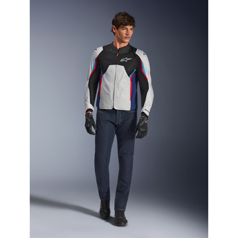 Alpinestars AST V3 Air moottoripyörätakki valkoinen-sini-punainen-musta