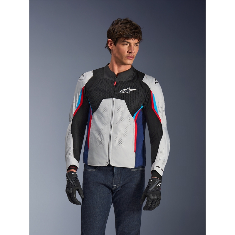 Alpinestars AST V3 Air moottoripyörätakki valkoinen-sini-punainen-musta