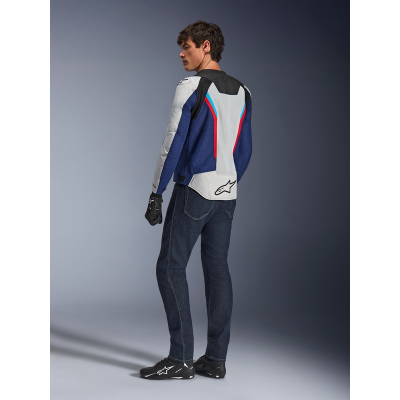 Alpinestars AST V3 Air moottoripyörätakki valkoinen-sini-punainen-musta