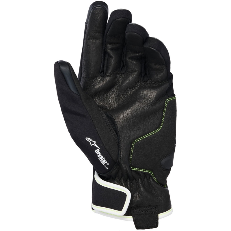 Alpinestars MOBLAST vedenpitävät moottoripyöräkäsineet harmaa-musta-fluo keltainen-valkoinen