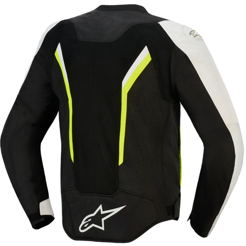 Alpinestars AST V3 Air moottoripyörätakki valkoinen-fluo keltainen-musta