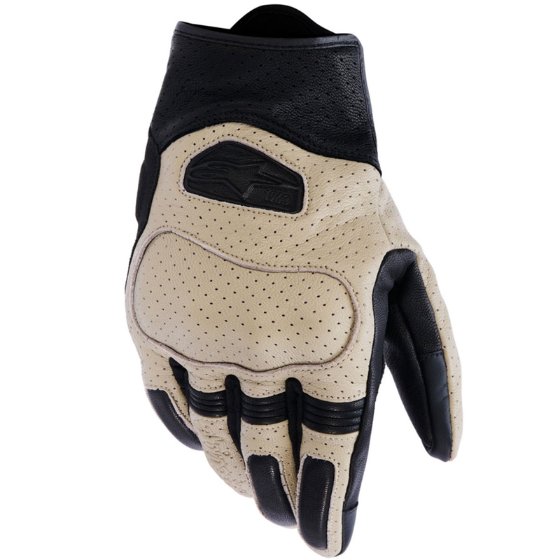 Alpinestars Mustang V3 moottoripyöräkäsineet beige-musta