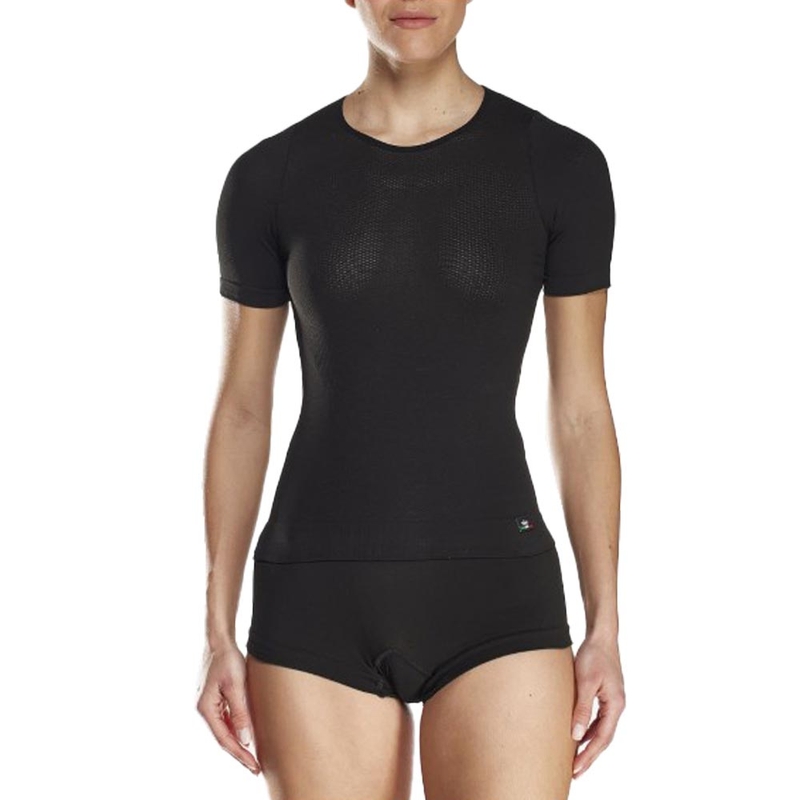 Naisten toiminnallinen T-paita SIXS F TS1 musta