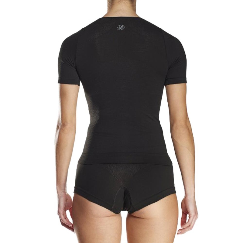 Naisten toiminnallinen T-paita SIXS F TS1 musta