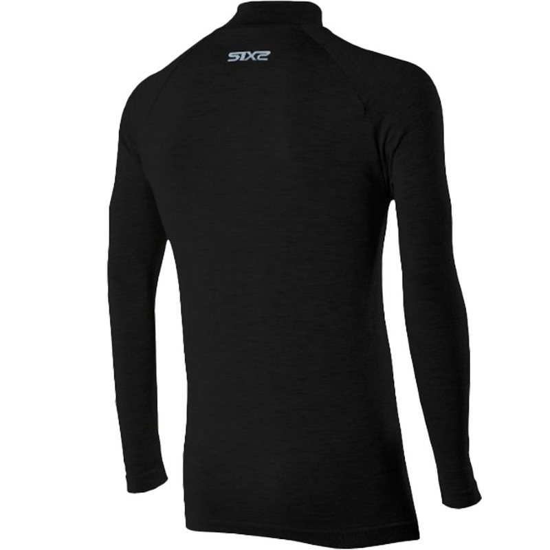 Lämpöpaita pitkähihainen SIXS TS3 MERINOS musta