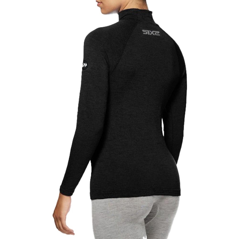 Lämpöpaita pitkähihainen SIXS TS3 MERINOS musta