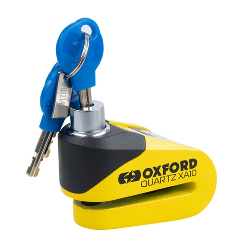 Oxford Quartz Alarm XA10 levyjarrun lukko keltamusta