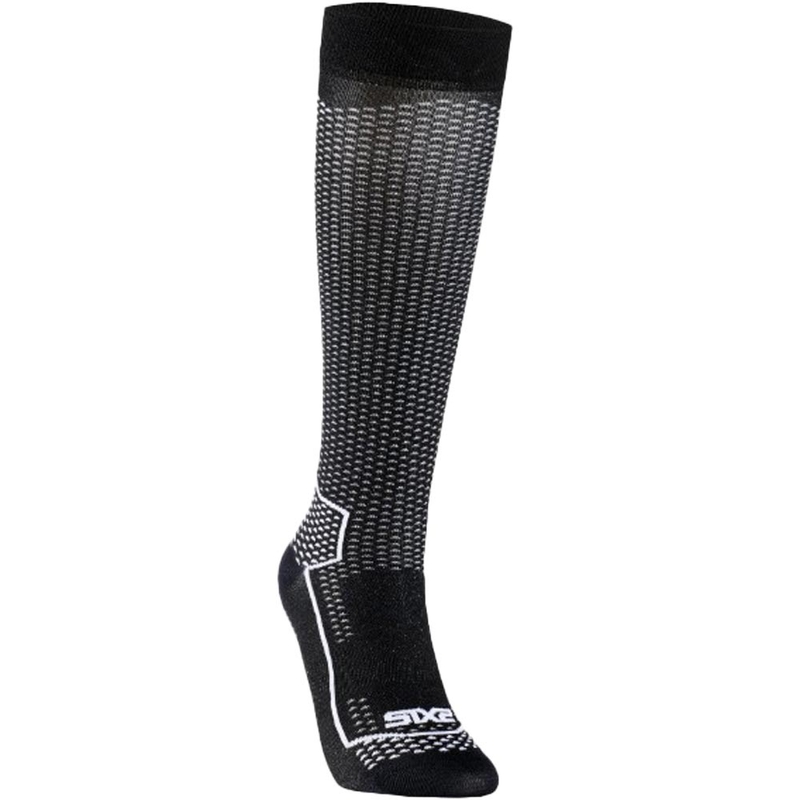 Toiminnalliset polvisukat SIXS LONG V3 musta hiilikuitu