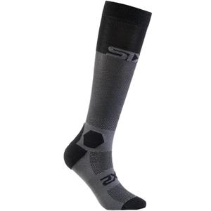 Toiminnalliset polvisukat SIXS LONG RACING V2 musta-harmaa