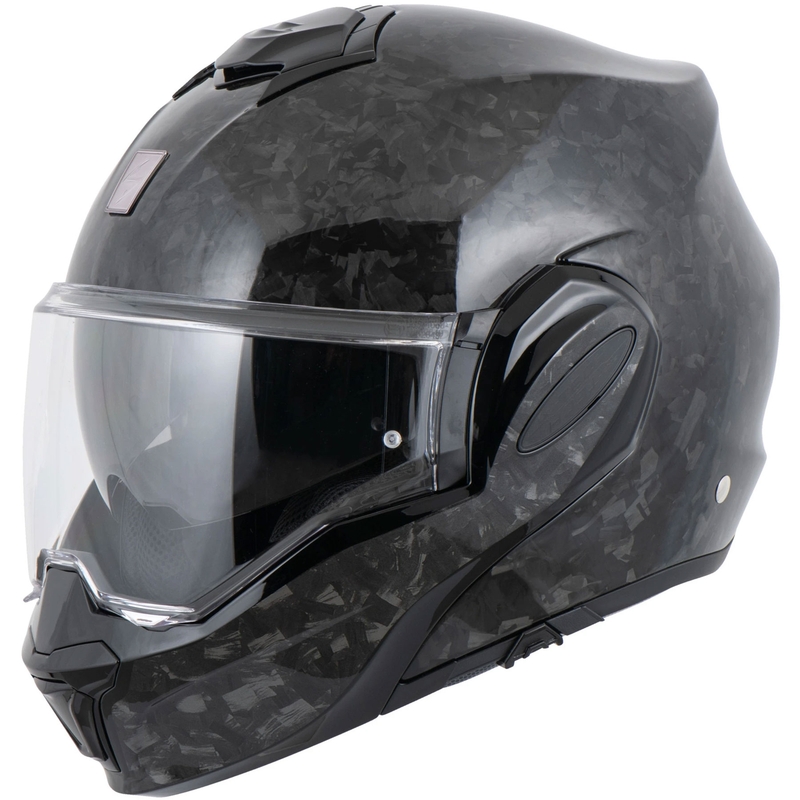Scorpion EXO-TECH EVO ONYX CARBON Solid avattava moottoripyöräkypärä musta