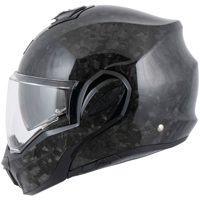 Scorpion EXO-TECH EVO ONYX CARBON Solid avattava moottoripyöräkypärä musta