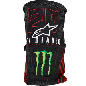 Alpinestars FQ20 Monster Collection Kaulusuoja Musta-Neonpunainen-Sini-Vihreä