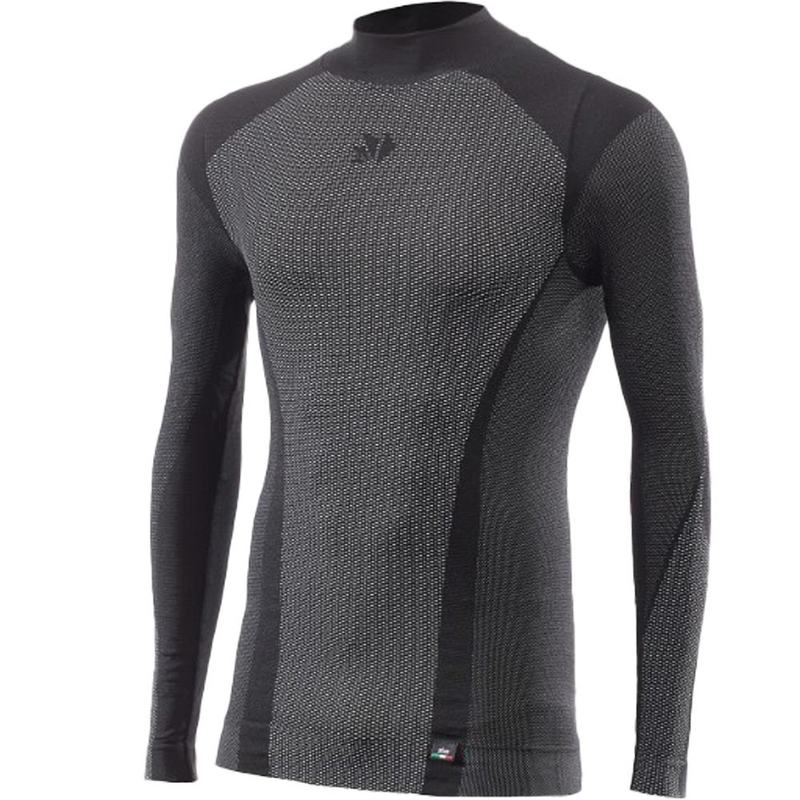 Toiminnallinen pitkähihainen T-paita SIXS TS3 V2 musta hiilikuitu