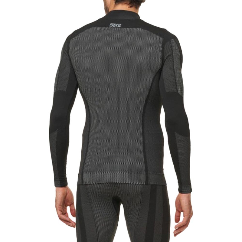 Toiminnallinen pitkähihainen T-paita SIXS TS3 V2 musta hiilikuitu