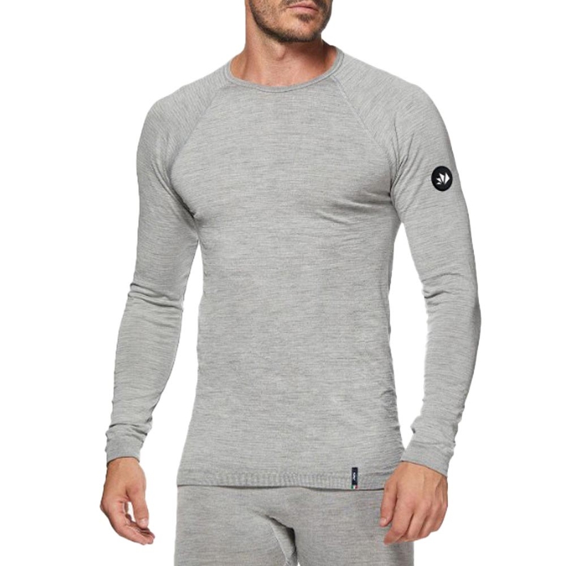 Lämpöpaita pitkähihainen SIXS TS2 MERINOS harmaa