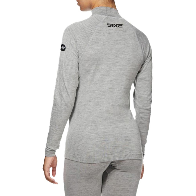 Lämpöpaita pitkähihainen SIXS TS3 MERINOS harmaa