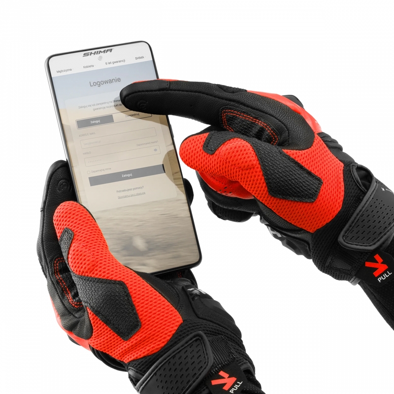 Shima Spark 3.0 moottoripyörähanskat, fluo red