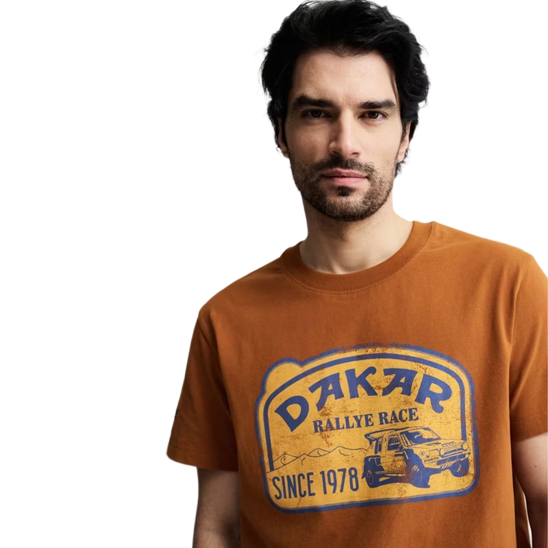 Dakar-kuorma-auton t-paita, ruskea