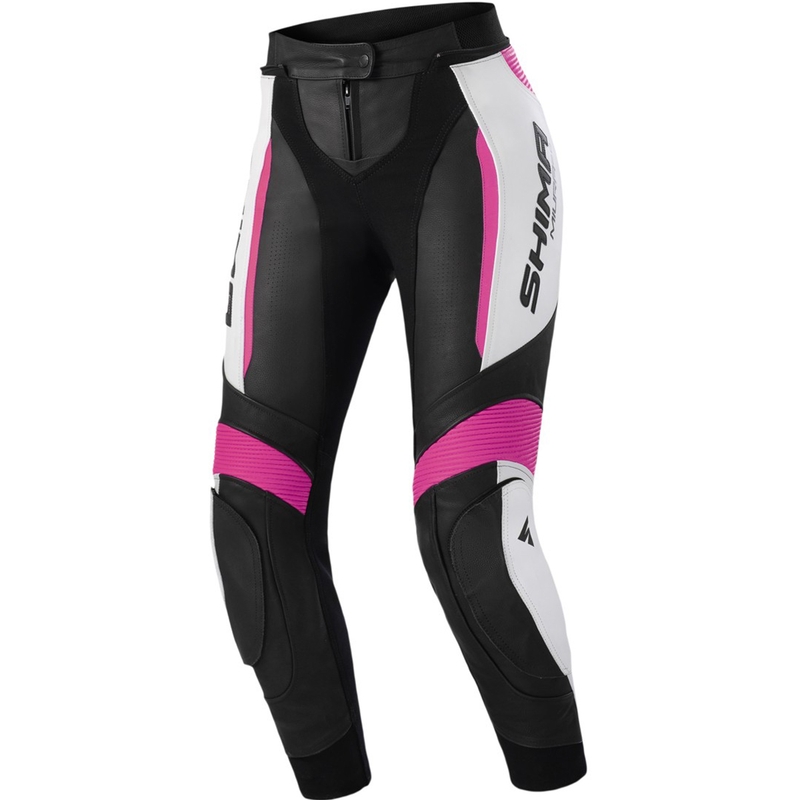 Naisten moottoripyörähousut Shima Miura 2.0 musta-fluo pinkki