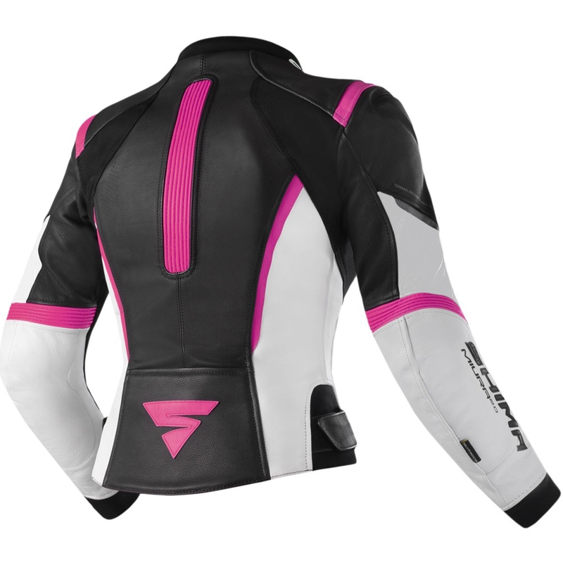Naisten moottoripyörätakki Shima Miura 2.0 musta-fluo pinkki