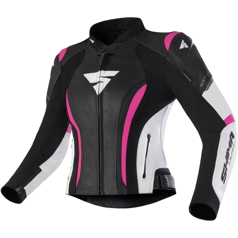 Naisten moottoripyörätakki Shima Miura 2.0 musta-fluo pinkki