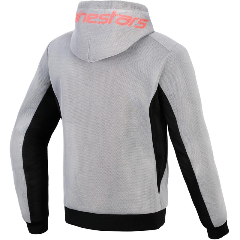 Alpinestars Chrome Superairflow moottoripyörä collegepaita musta-vaaleanharmaa-fluopunainen
