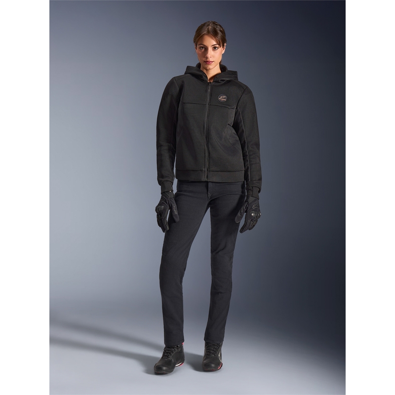 Alpinestars Stella Chrome Superairflow naisten moottoripyörätakki musta-kupari