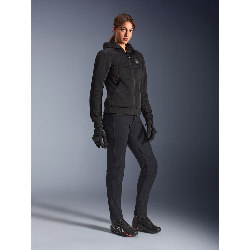 Alpinestars Stella Chrome Superairflow naisten moottoripyörätakki musta-kupari