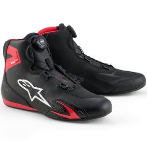 Alpinestars Celer -moottoripyöräsaappaat musta-puna-valkoinen