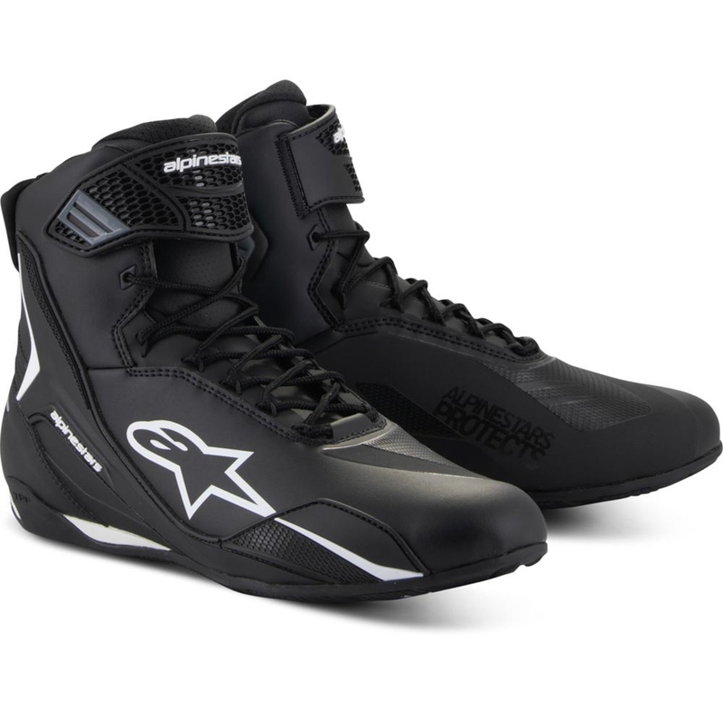 Alpinestars Faster-4 moottoripyöräsaappaat musta-valkoiset