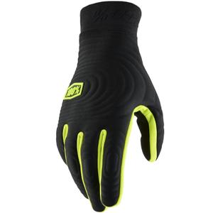 Motocross-hanskat 100% - USA BRISKER EXTREME fluo keltainen-musta