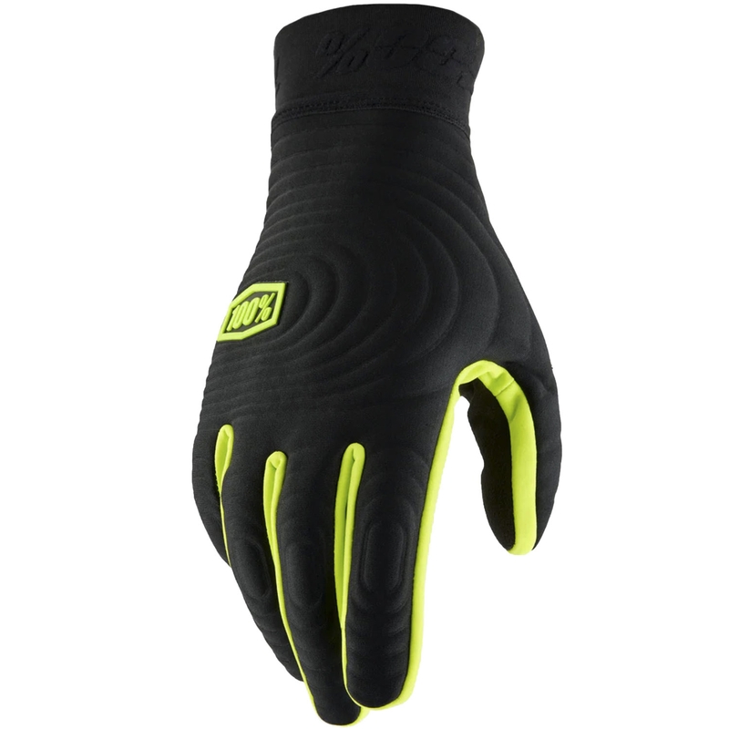Motocross-hanskat 100% - USA BRISKER EXTREME fluo keltainen-musta