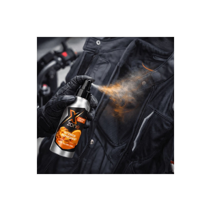 Xzone® Hopeaioneilla varustettu raikastaja Appelsiini-spray 100 ml