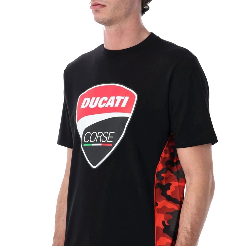 Ducati Corse CAMU DETAILS T-paita musta