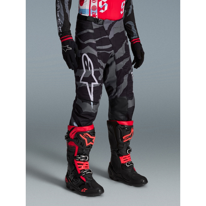 Alpinestars Techstar Limited Edition Beast Coast crossihousut harmaa-musta-oranssi