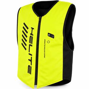 Helite Double Turtle Hivis -turvatyynyliivi vihreä-keltainen