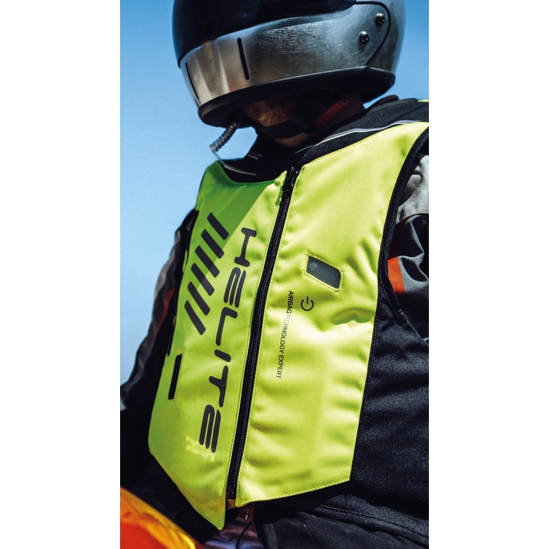 Helite Double Turtle Hivis -turvatyynyliivi vihreä-keltainen