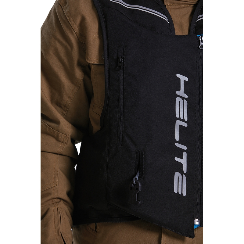 Helite Double Turtle Hivis -turvatyynyliivi vihreä-keltainen
