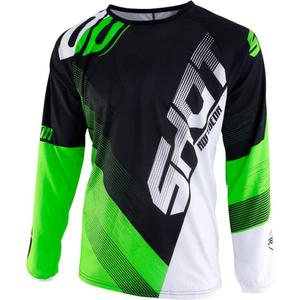 Motokrosový dres Shot DEVO Ultimate černo-fluo zelený