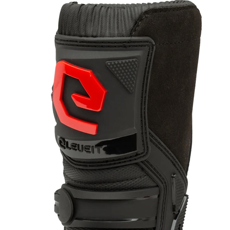 Eleveit X-Peak Lasten Motocross-saappaat Musta-Punainen
